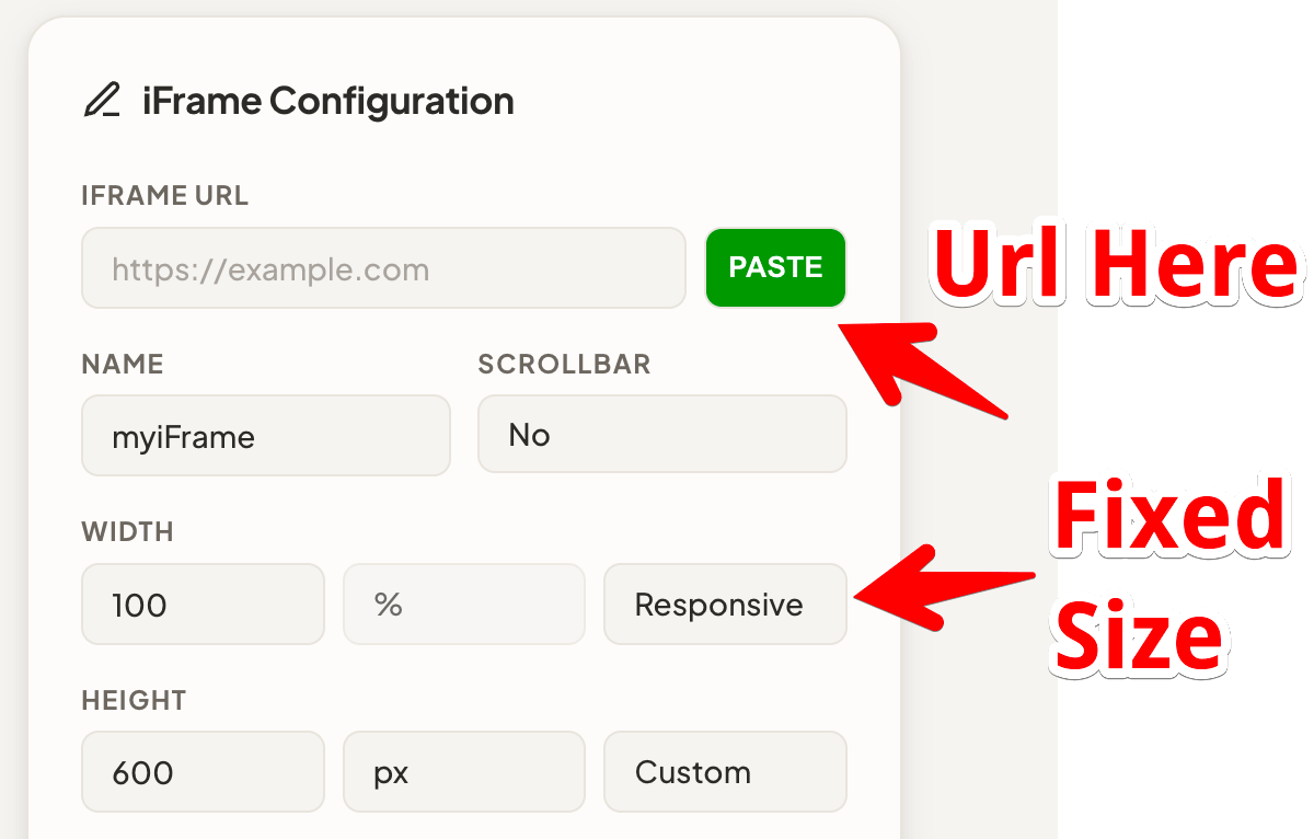 how to use iframe maker